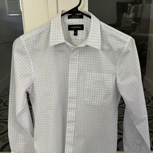 boys long sleeve button down 1 pocket dress shirt
